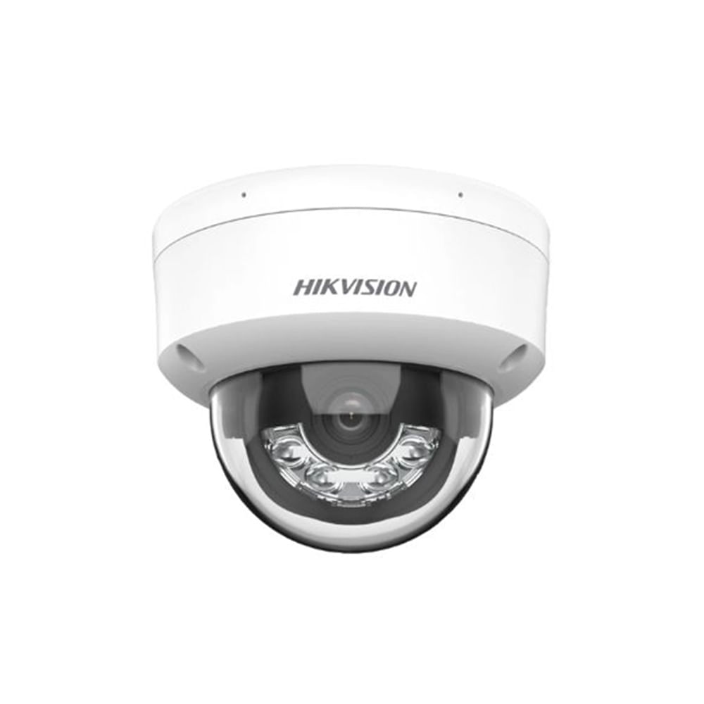 Cámara Domo IP HIKVISION 4MP con Acusense, Luz Híbrida, Lente 2.8mm y Audio - Visión Nocturna IR 30