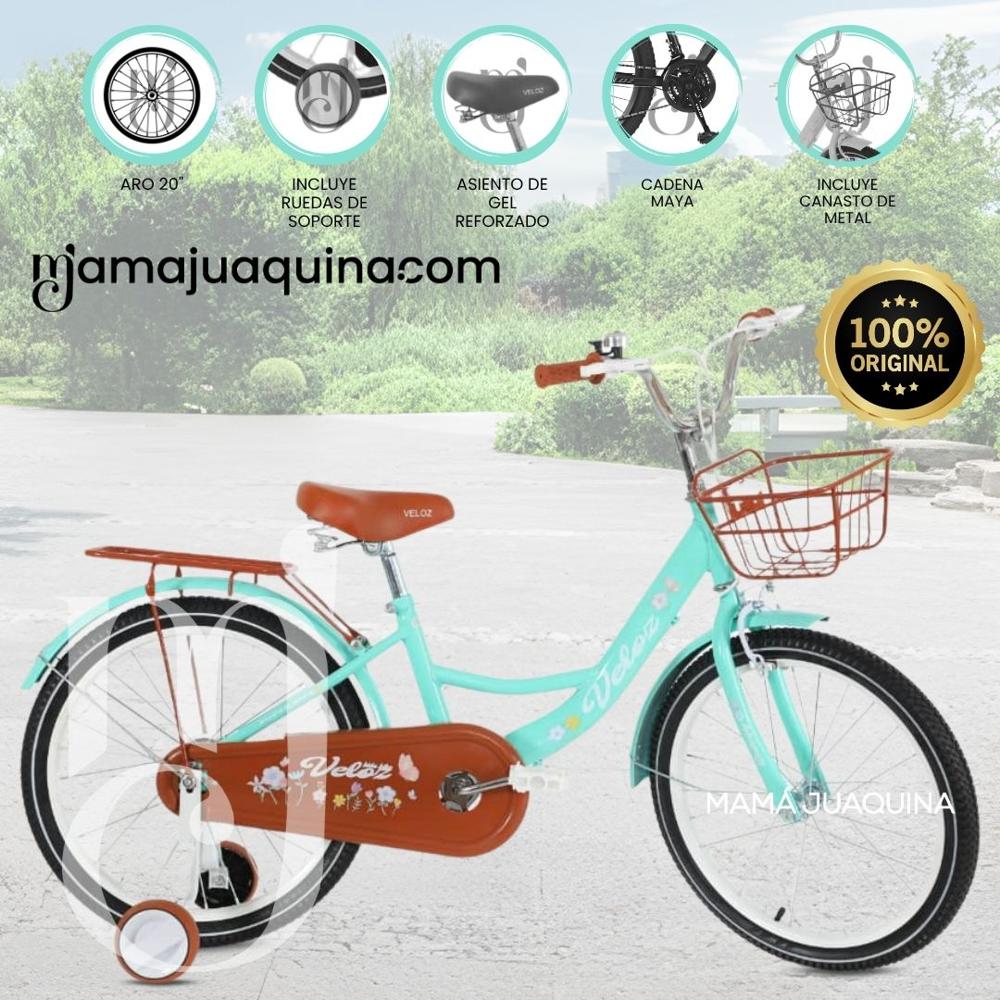 Bicicleta Para Niña Aro 20 NEW LADY con Canasta Tu