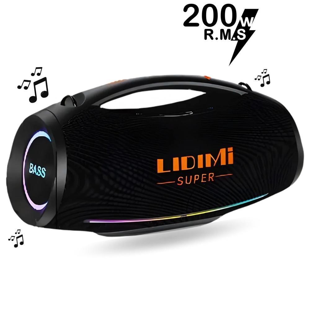 Parlante Bluetooth 200W Portátil Lidimi Super D-s686 X-bass