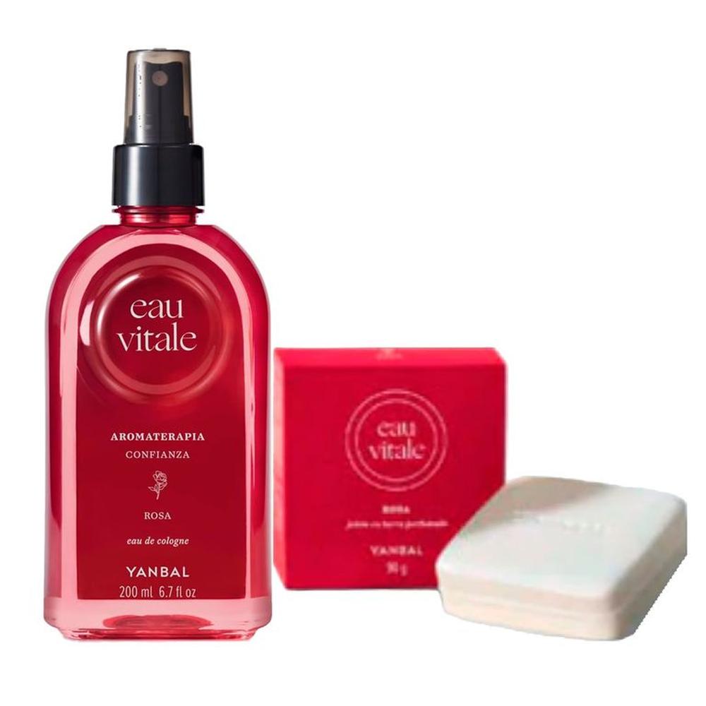 Eau Vitale Rosa Colonia Relajante con Jabon en Barra
