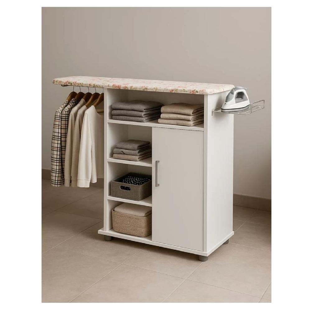 Mesa de Planchar Clásica Madiel color Blanco 1 puerta TU MESITA