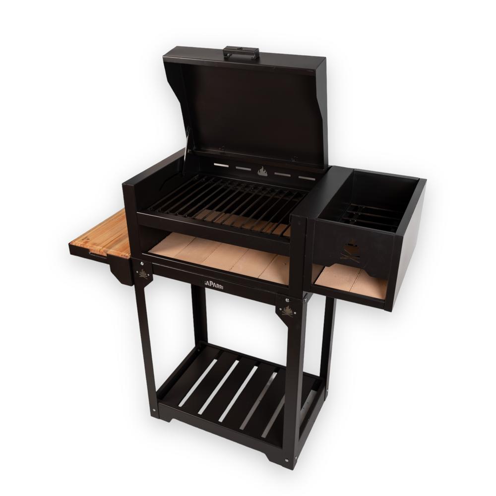 Parrila a Carbón Leña Balconera Completa Hierro Fundido