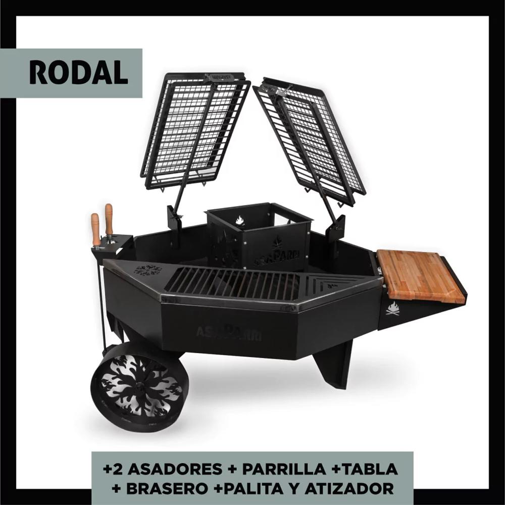 Parrilla a Carbón Leña Rodal Hierro Fundido