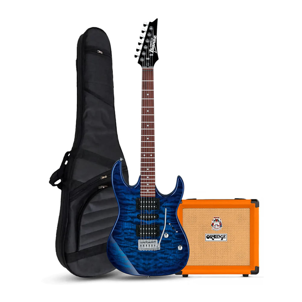 Gio Pack GRX70QA Transparent Blue Burst - Orange Crush 12W