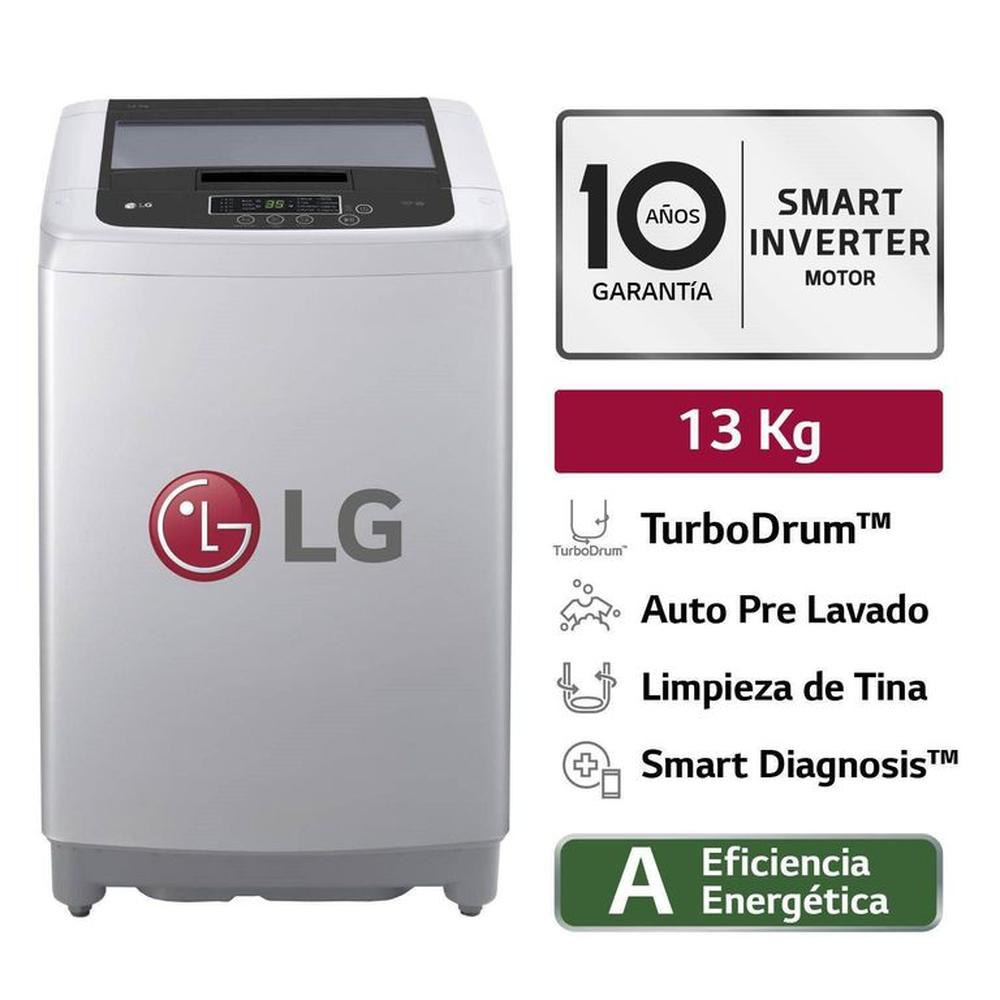 Lavadora LG 13kg Smart Motion Inverter Carga Superior WT13DPBK