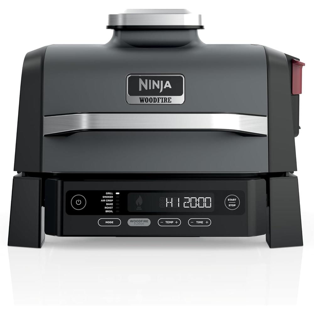 Ninja Woodfire OG321, parrilla y ahumador 6 en 1, | Negro