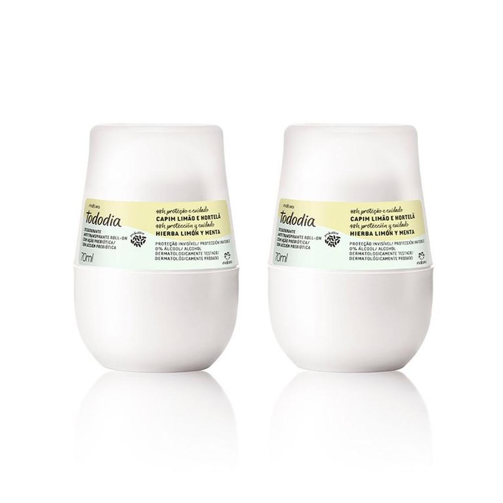 Tododia hierBa limón y menta Desodorante Roll-on x2 und