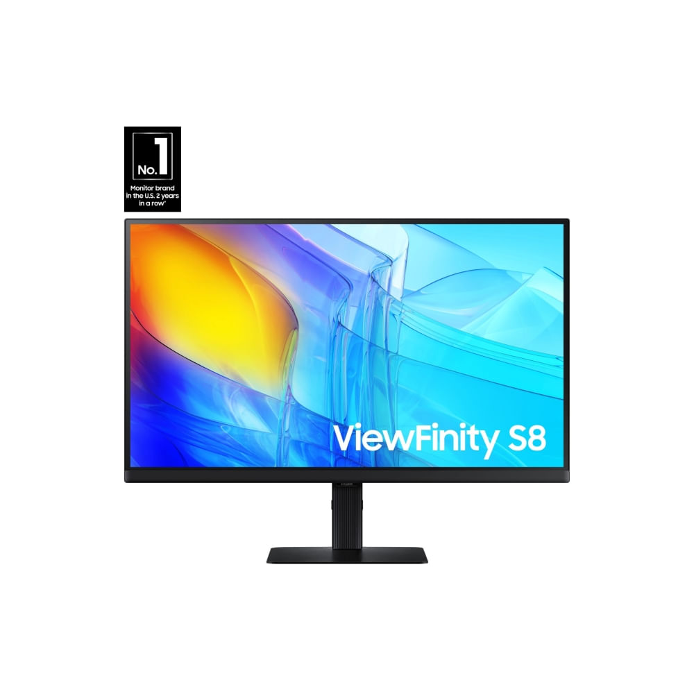 Monitor Samsung ViewFinity UHD 27"" - Pivot, 60Hz, Conexiones HDMI y DP, Imagen Perfecta