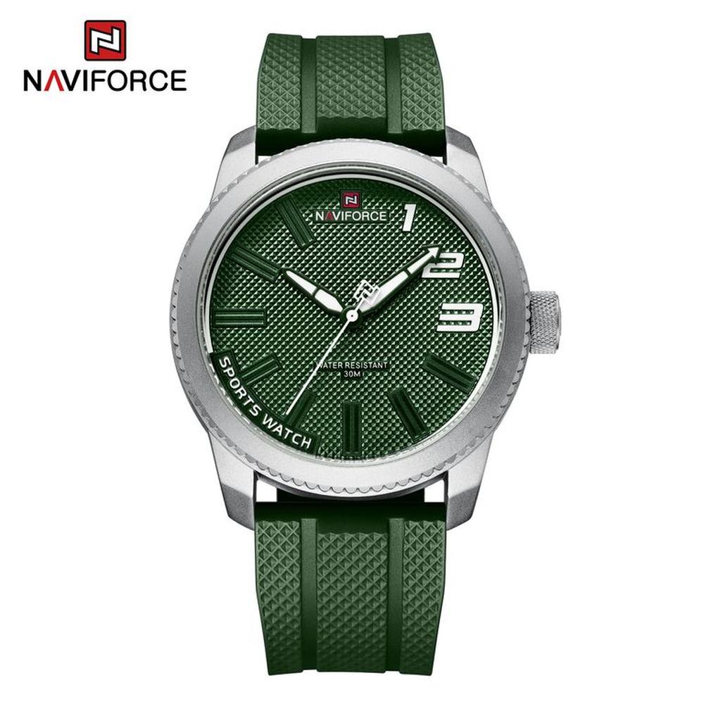 Reloj Naviforce 9202T Correa Verde de silicona