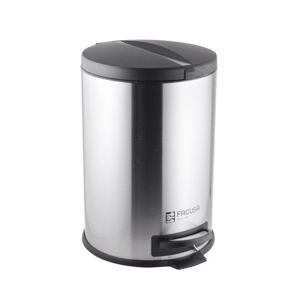 Papelera con pedal de acero inoxidable de 20LT Facusa