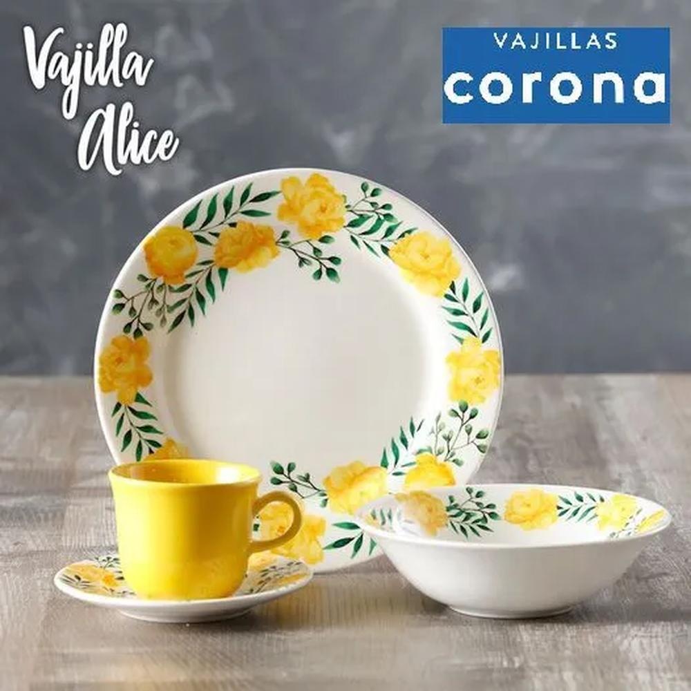 Juego de Vajilla Corona 16 piezas Modelo Alice