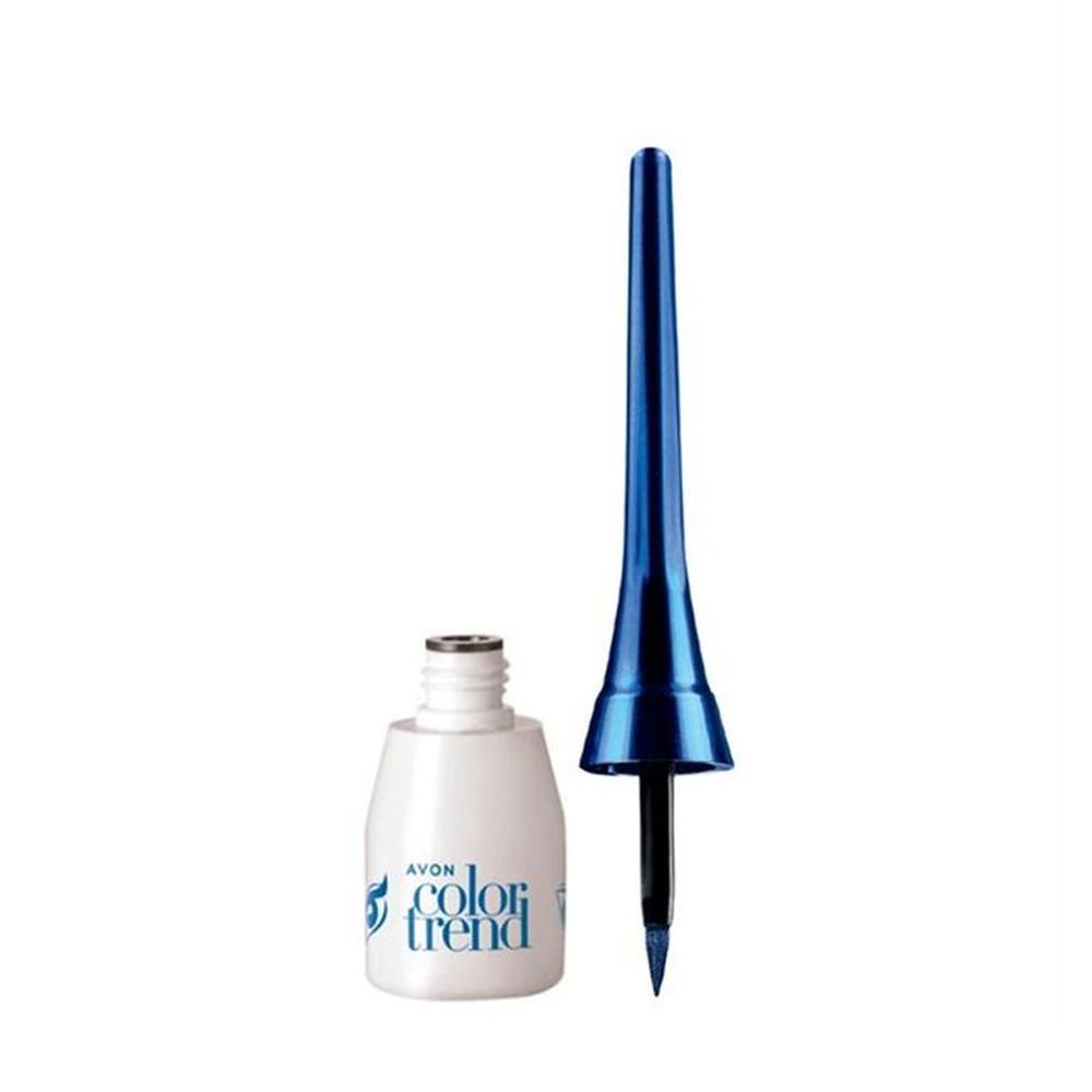 Delineador Líquido Ojos Azul Metalico Color Trend