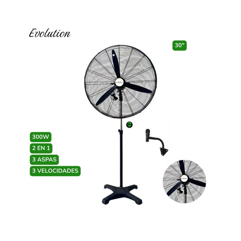Ventilador Industrial Evolution de 30 2 en 1 300W Tornado