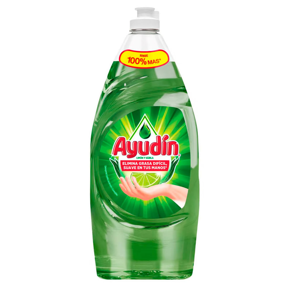 Lavavajillas Líquido Ayudin Limón y Sábila 900ml