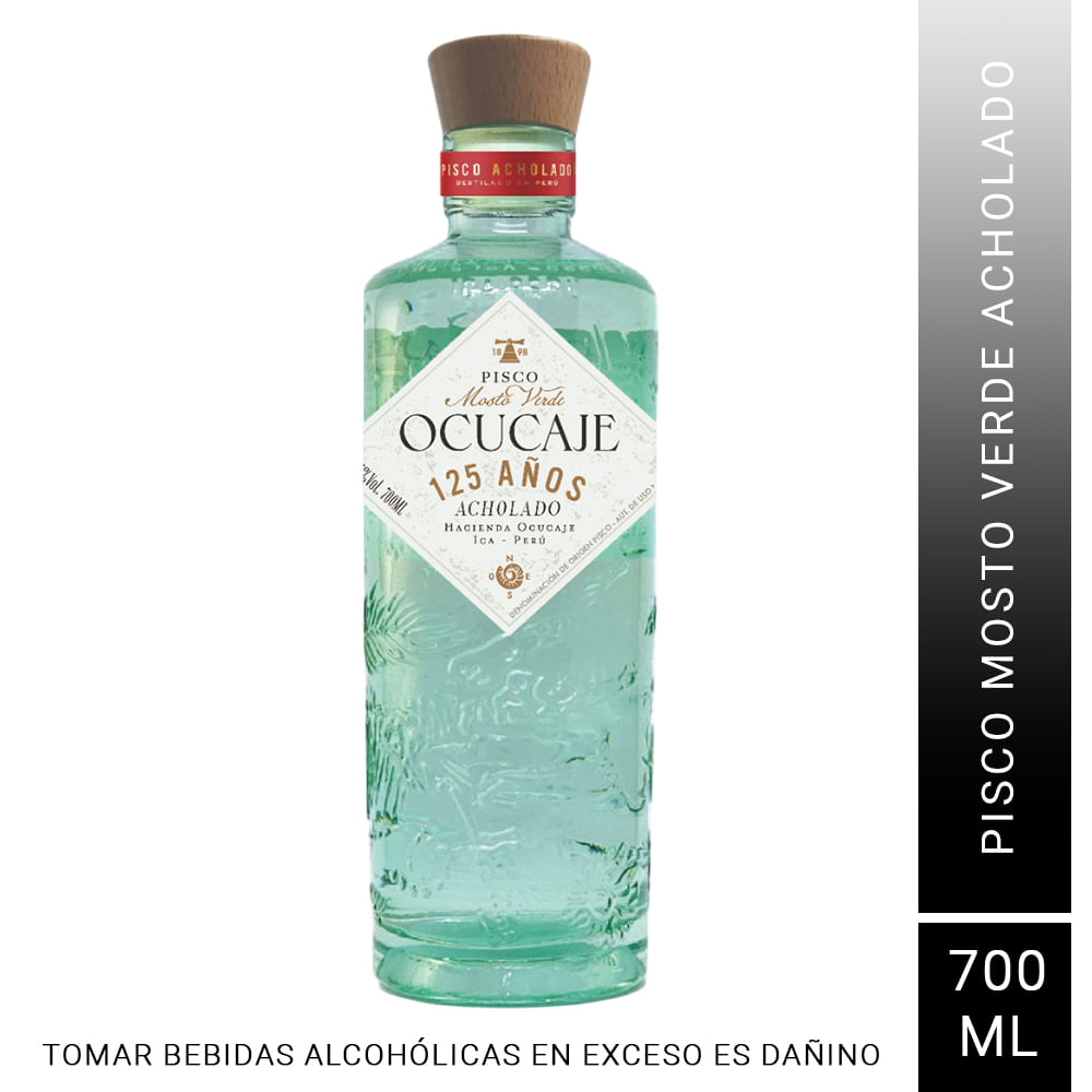 Pisco Mosto Verde Ocucaje Acholado 700 ML