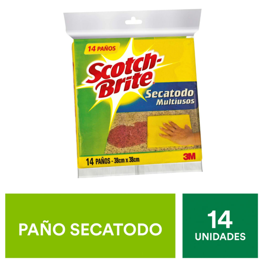 Paño Scotch Brite Secatodo x14