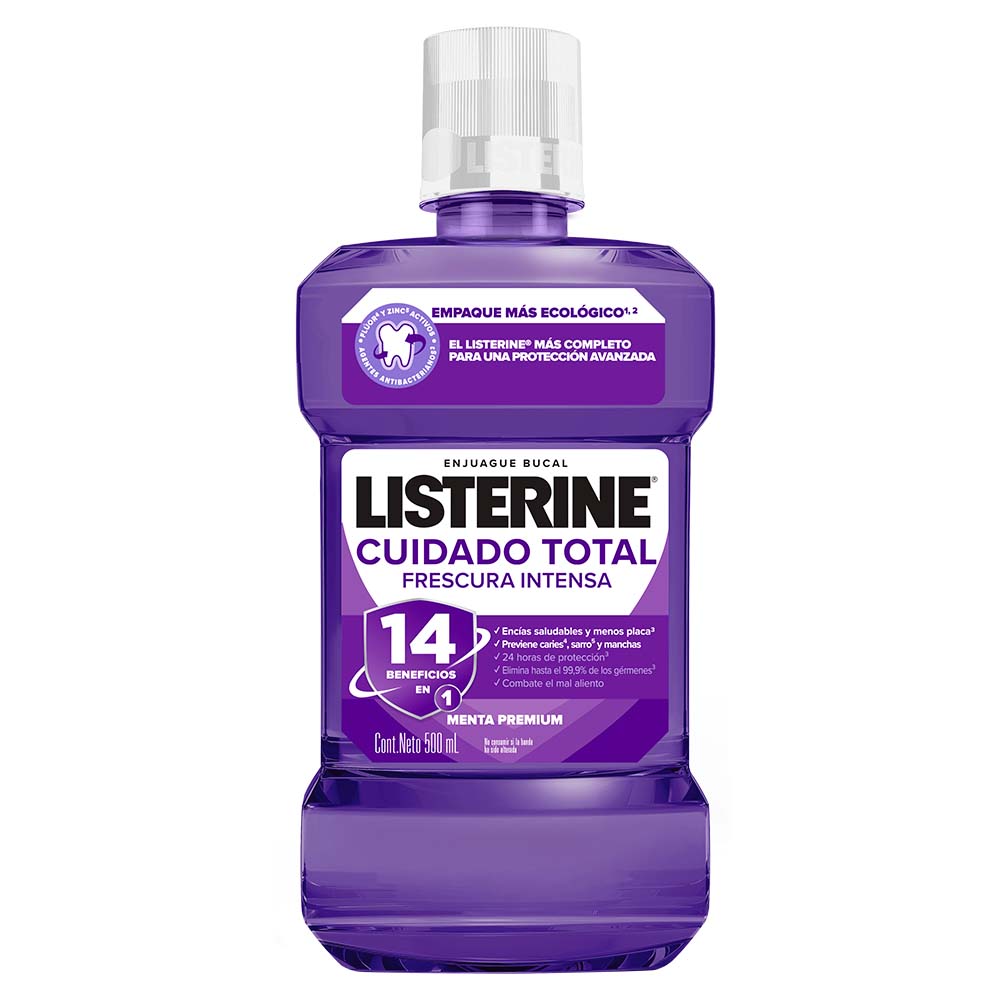 Enjuague Bucal Listerine Cuidado Total Menta Premium 1000 ml