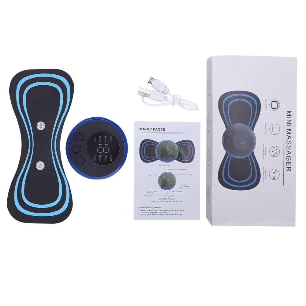 Mini Masajeador Parche de Pulso Portátil Recargable x 2 und Mini Masajeador Parche de Pulso Portátil Recargable x 2 und