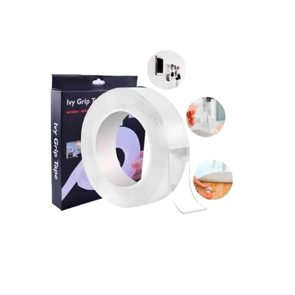 Cinta de 5 Metros Pu Autoadhesiva de Doble Cara Reutilizable X 2 Und Cinta de 5 Metros Pu Autoadhesiva de Doble Cara Reutilizable X 2 Und