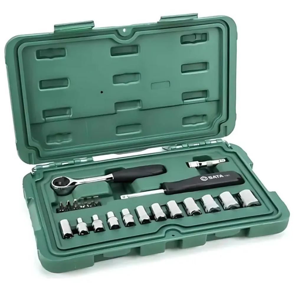 Juego De Dados 14 4 A 14 Mm + Puntas 21 Pzs Sata 09521-02