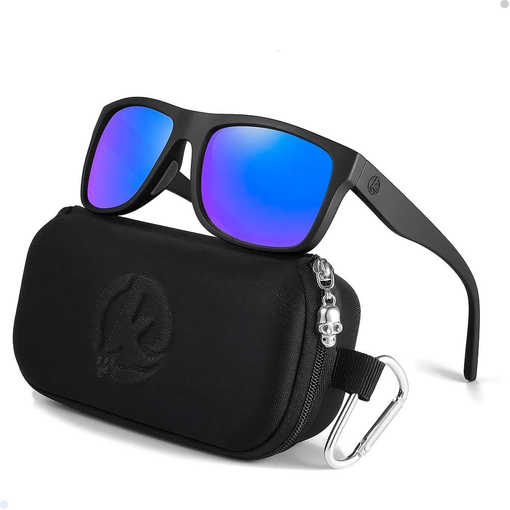 Lente De Sol Kdeam Hombre Polarizado Proteccion Uv 400 azul Lente De Sol Kdeam Hombre Polarizado Proteccion Uv 400 azul