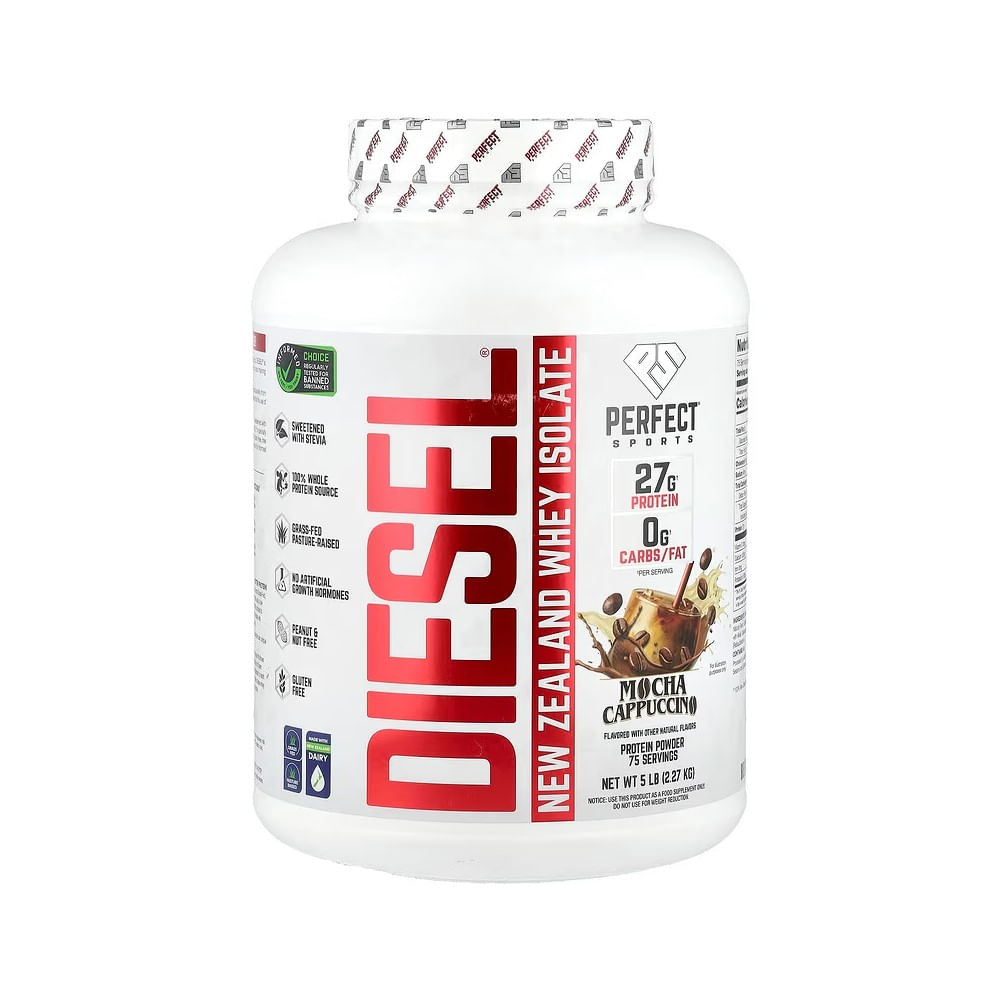 DIESEL WHEY ISOLATE PROTEINA 5 LB MOCHA LATTE CAPPUCINO