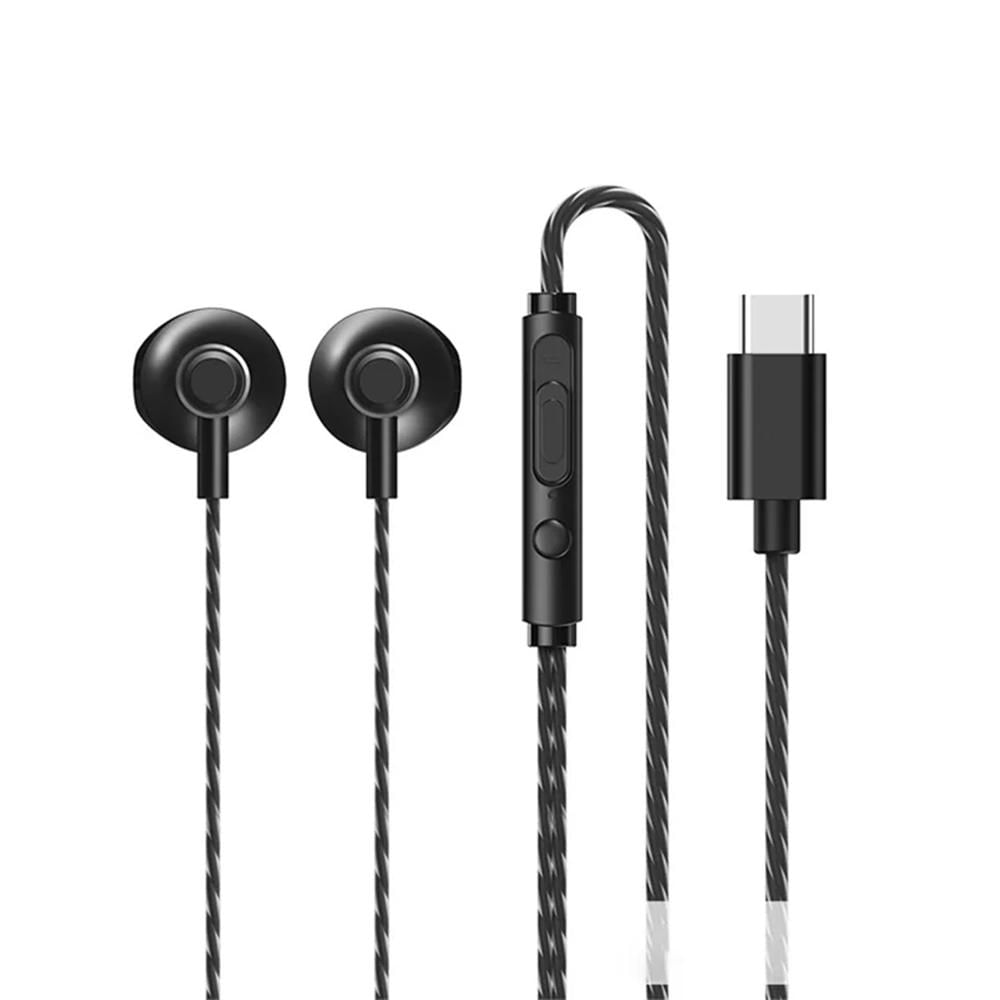 Audiófonos Alámbricos Remax RM-711a Negro Type-C