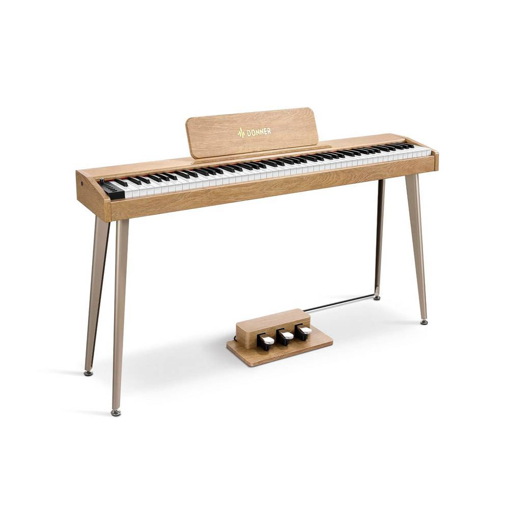 Piano Digital Donner DDP 88 Teclas con Mueble – Natural