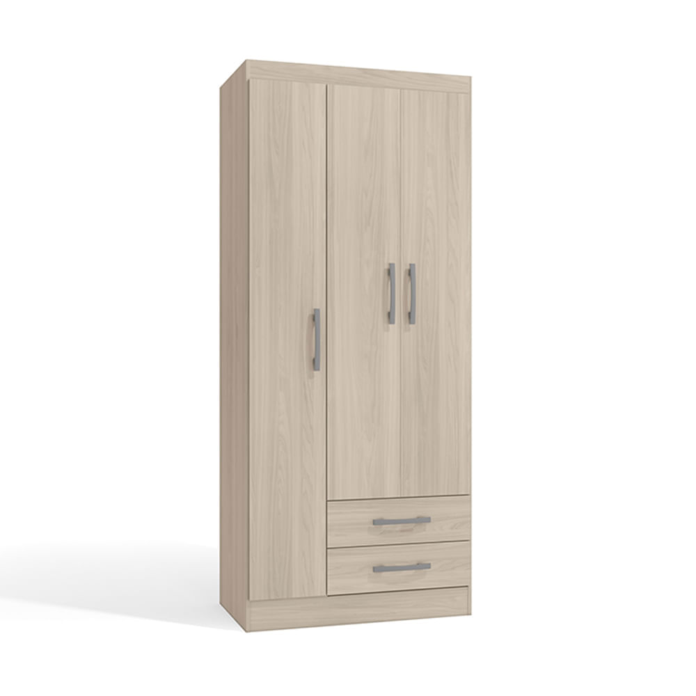 Ropero MDP Almendra Orange Modelo Cali 3 Puertas 2 Cajones Ropero MDP Almendra Orange Modelo Cali 3 Puertas 2 Cajones