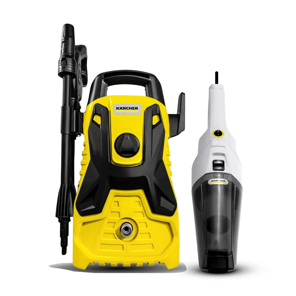 Combo Karcher: Hidrolavadora K Portátil + Aspiradora Cvl1 Combo Karcher: Hidrolavadora K Portátil + Aspiradora Cvl1
