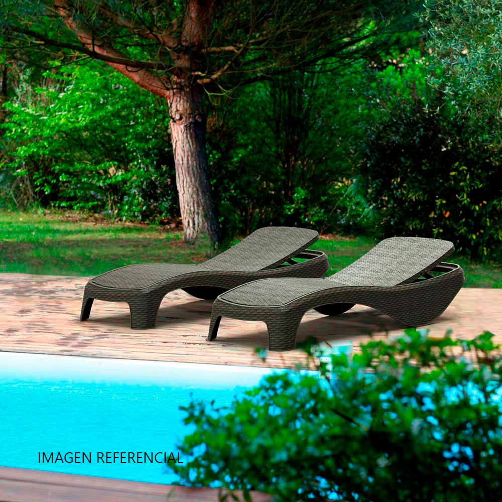 Reposera Atlantic Chocolate Polipropileno 36x74x197cm Keter Reposera Atlantic Chocolate Polipropileno 36x74x197cm Keter