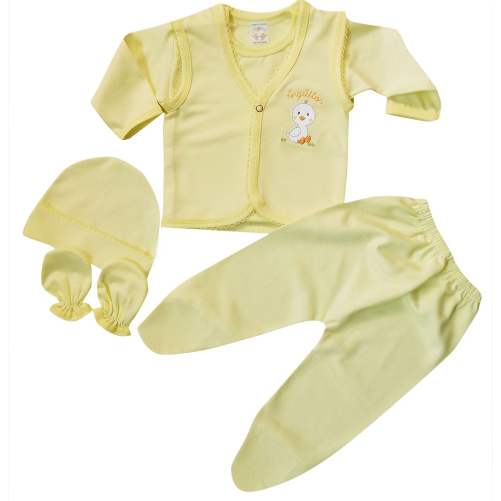 Ajuar para bebé B. Angelitos color entero suave algodón Blanco | Oechsle  Perú Pasión - Oechsle