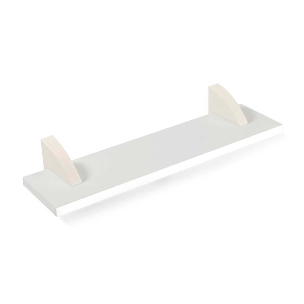 Repisa Concept con soportes Blanca 15mm 8 x 40 cm Prat-K Repisa Concept con soportes Blanca 15mm 8 x 40 cm Prat-K