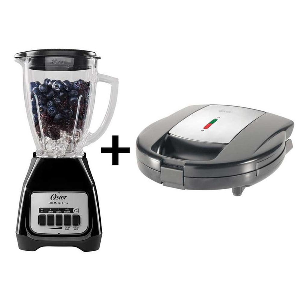 Combo Oster Sandwichera - Licuadora BLSTKAG