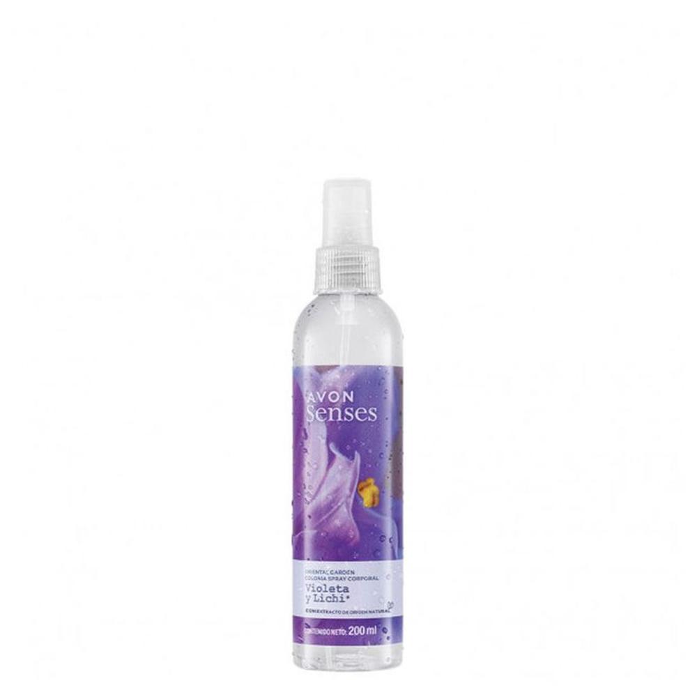 Spray Corporal Violeta y Lichi 200ml Avon Senses - Oechsle
