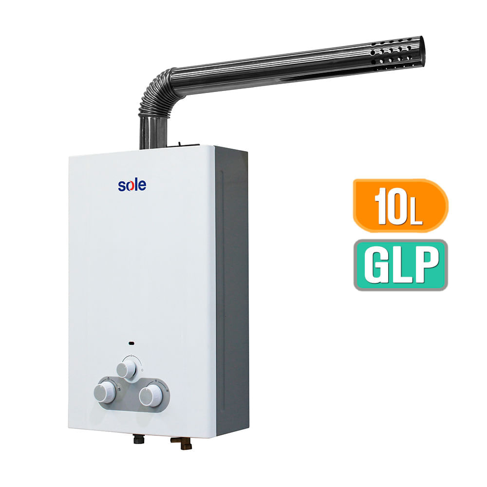 Terma a Gas Sole Tiro Forzado GLP 10L Calentador Instantáneo con Pantalla Digital Terma a Gas Sole Tiro Forzado GLP 10L Calentador Instantáneo con Pantalla Digital
