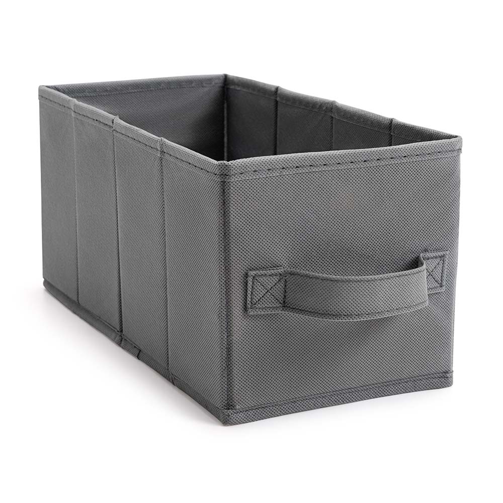 Caja organizadora de tela Pequeña 15x15 Gris Orange