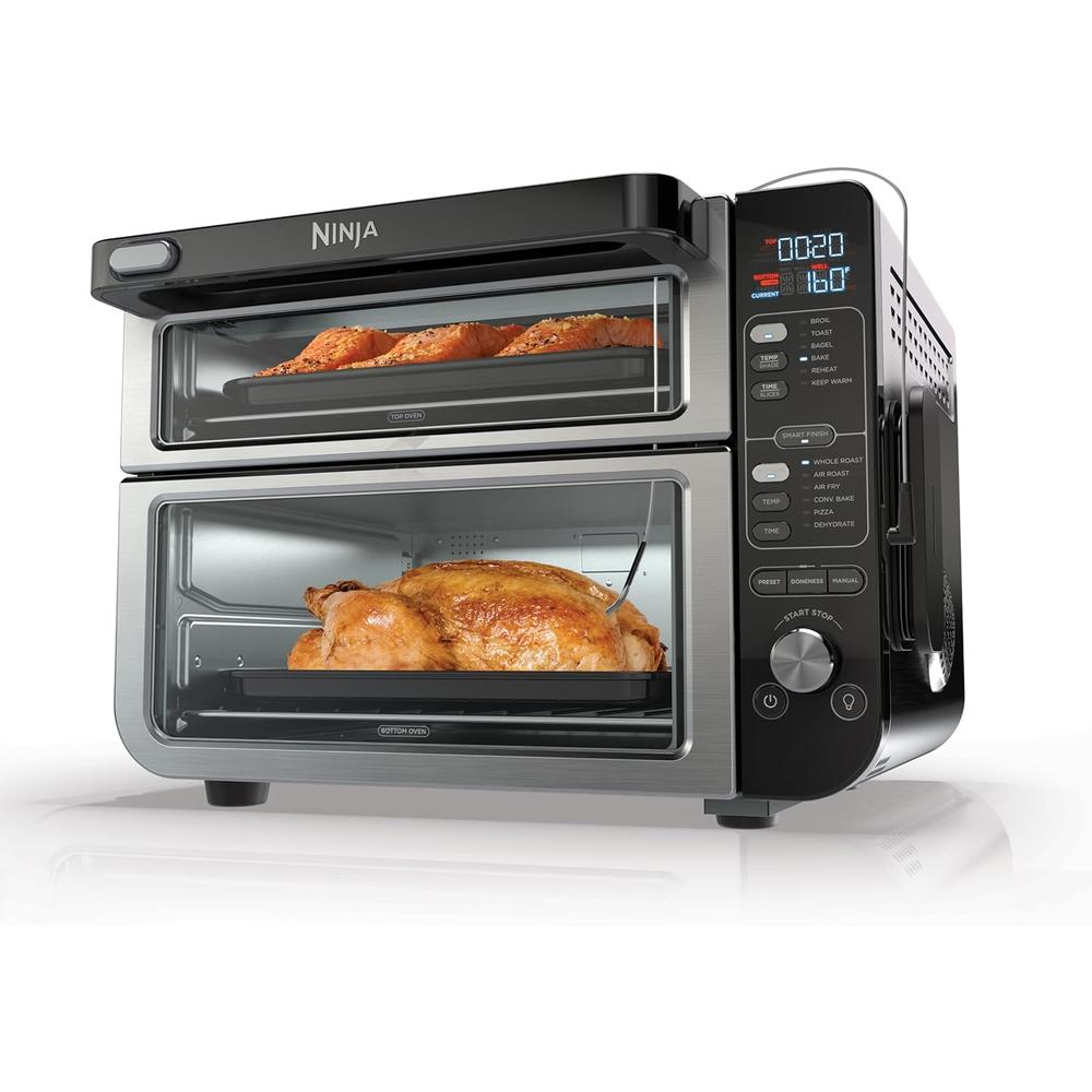 Ninja Horno doble inteligente DCT451 12 en 1 60.7 oz / 1.8 L | Acero inoxidable