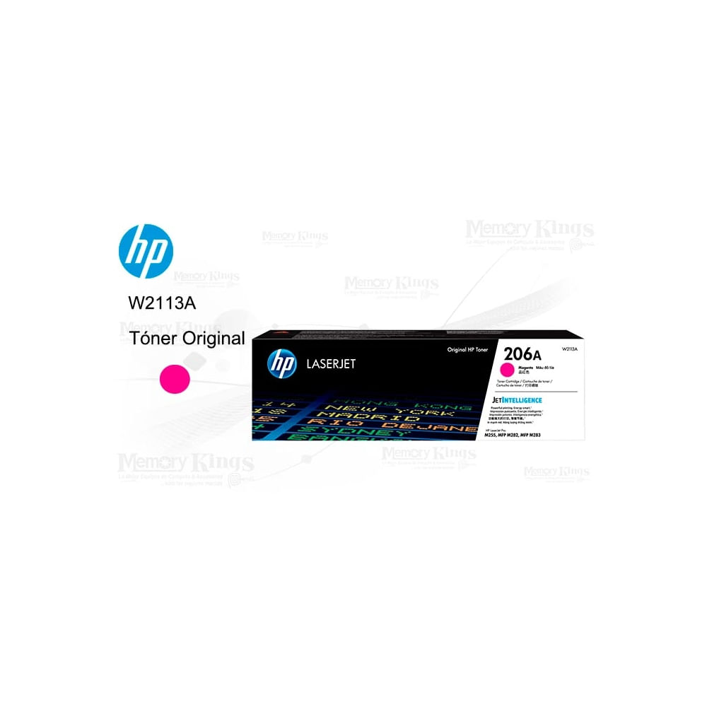 Cartucho de tóner HP 206A Magenta Original - 1250 páginas de impresión de calidad profesional