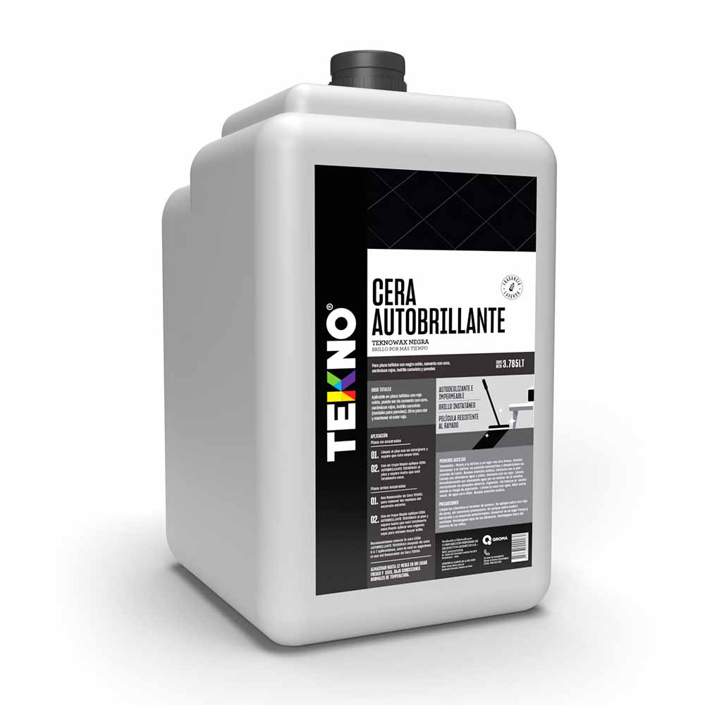 Cera Autobrillante Tekno Negra 1 Galón