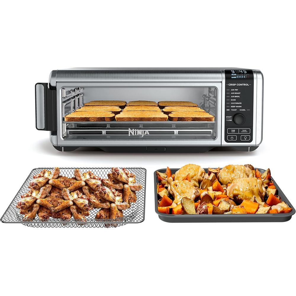 Ninja Horno de encimera Digital Air Fry SP101 8 en 1, 60.7 oz / 1.8 L | Plateado