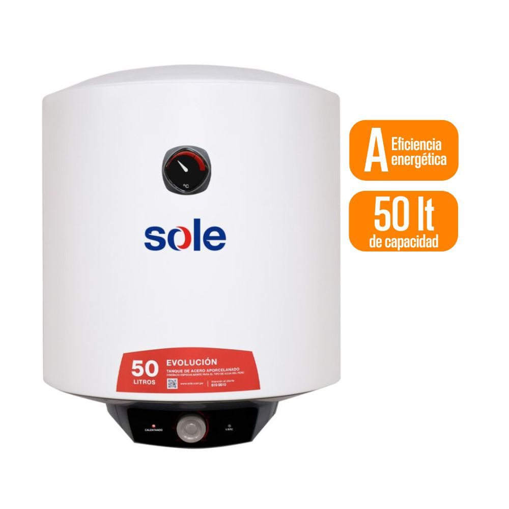 Terma Eléctrica Sole Evolución 50L para Pared Terma Eléctrica Sole Evolución 50L para Pared
