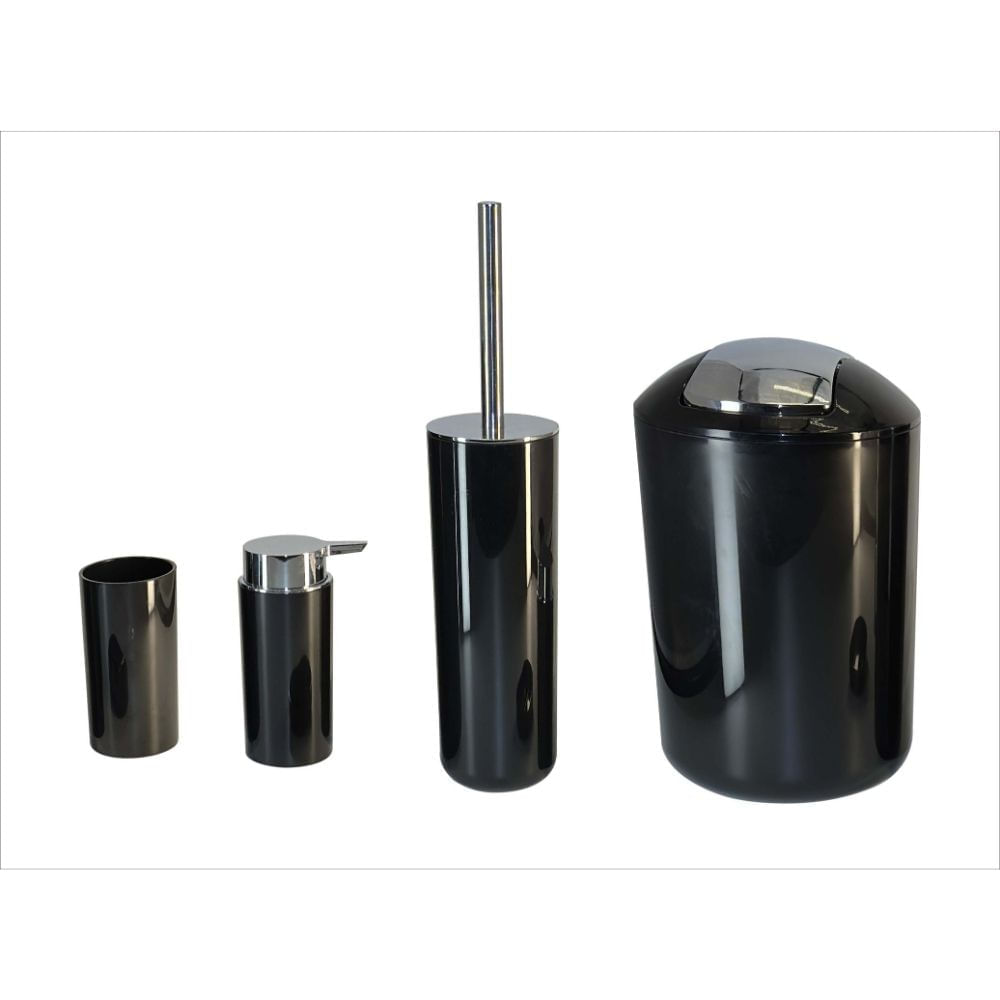 Set de Sobreponer y Papelera Orange Negro