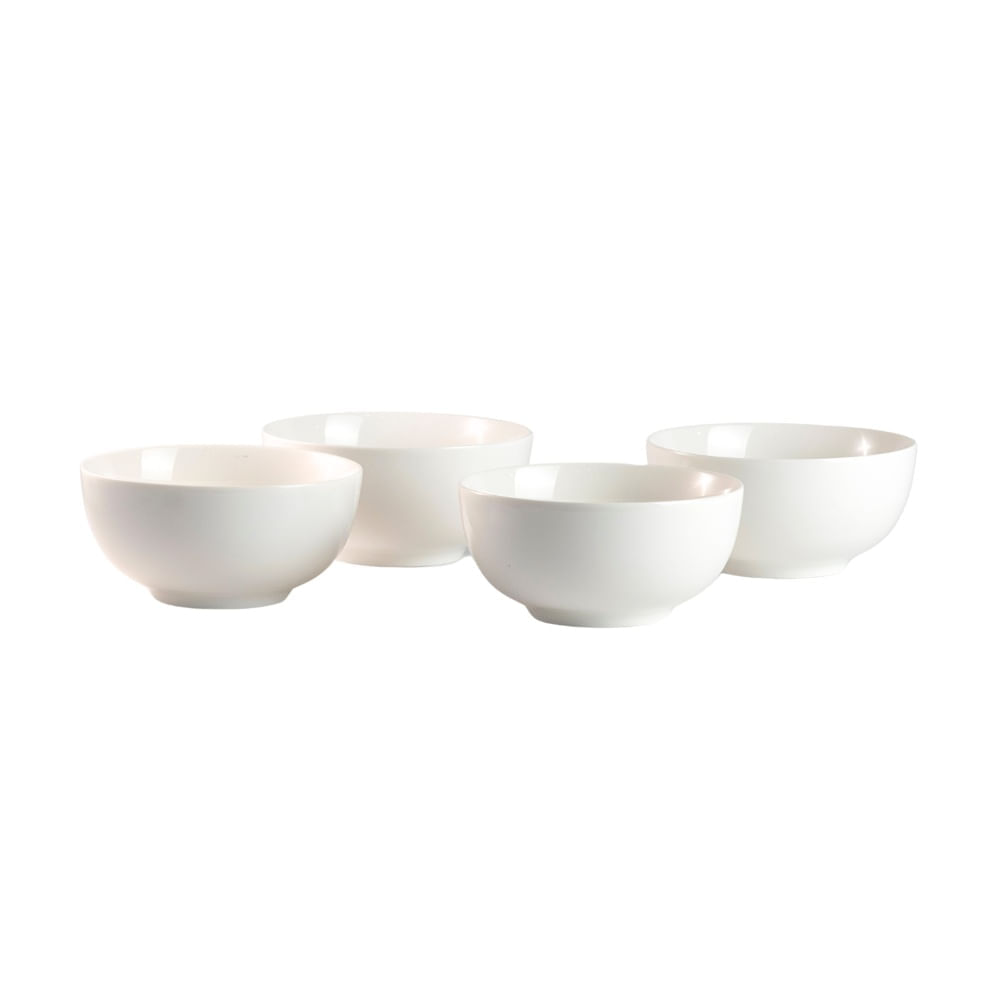Set de 4 bowl Blanco 14cm Orange Set de 4 bowl Blanco 14cm Orange