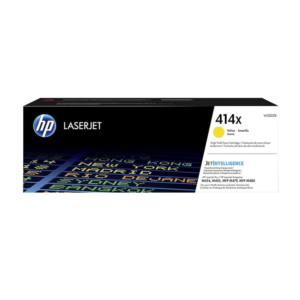 Toner HP 414X amarillo original – 6000 páginas de alta calidad para impresoras HP