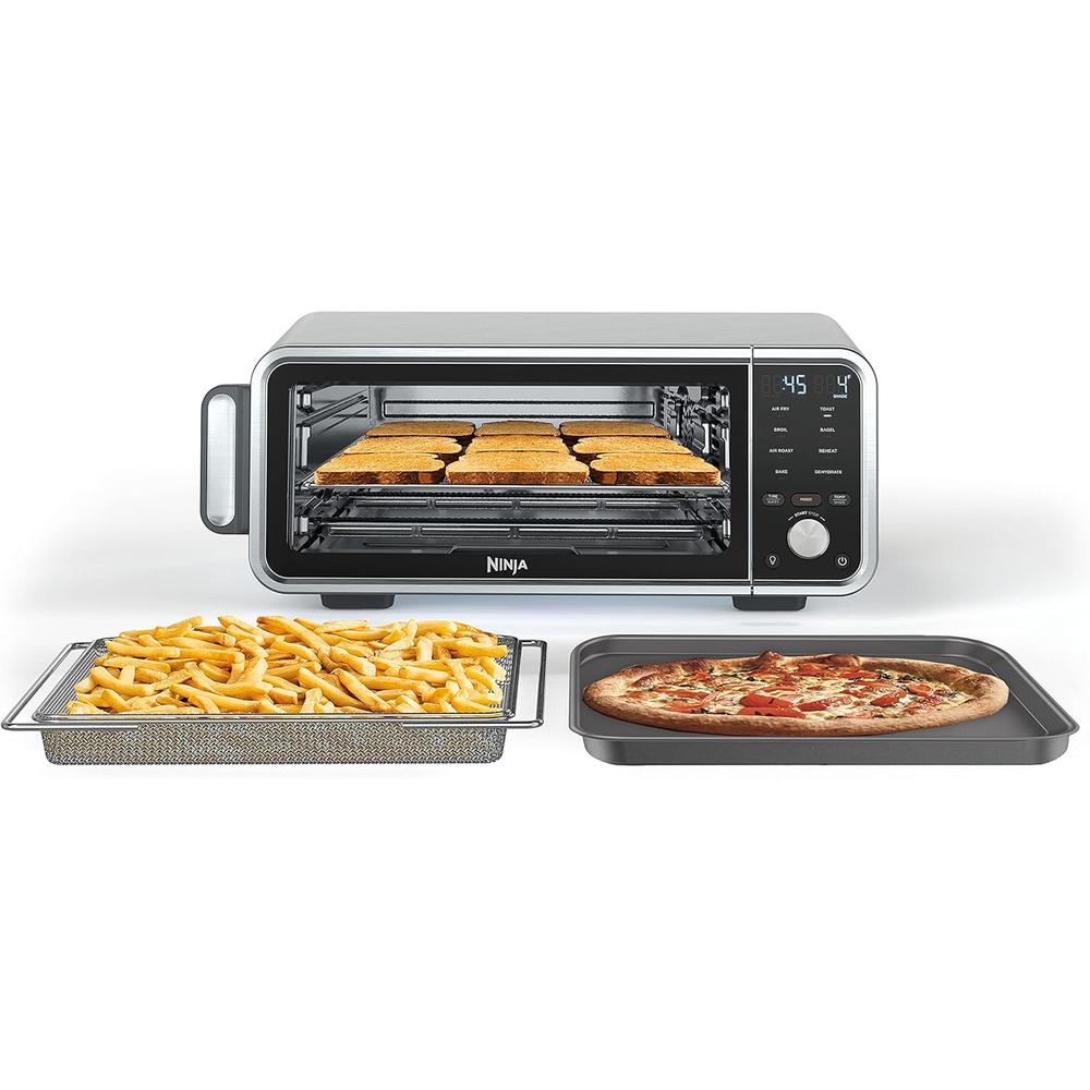 Ninja Horno de encimera Air Fry Pro SP201 8 en 1, 60.7 oz / 1.8 L | Plateado