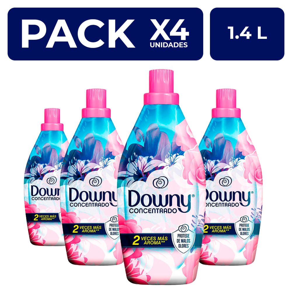 Suavizante para Ropa Downy Concentrado Floral 1.4L PackX4