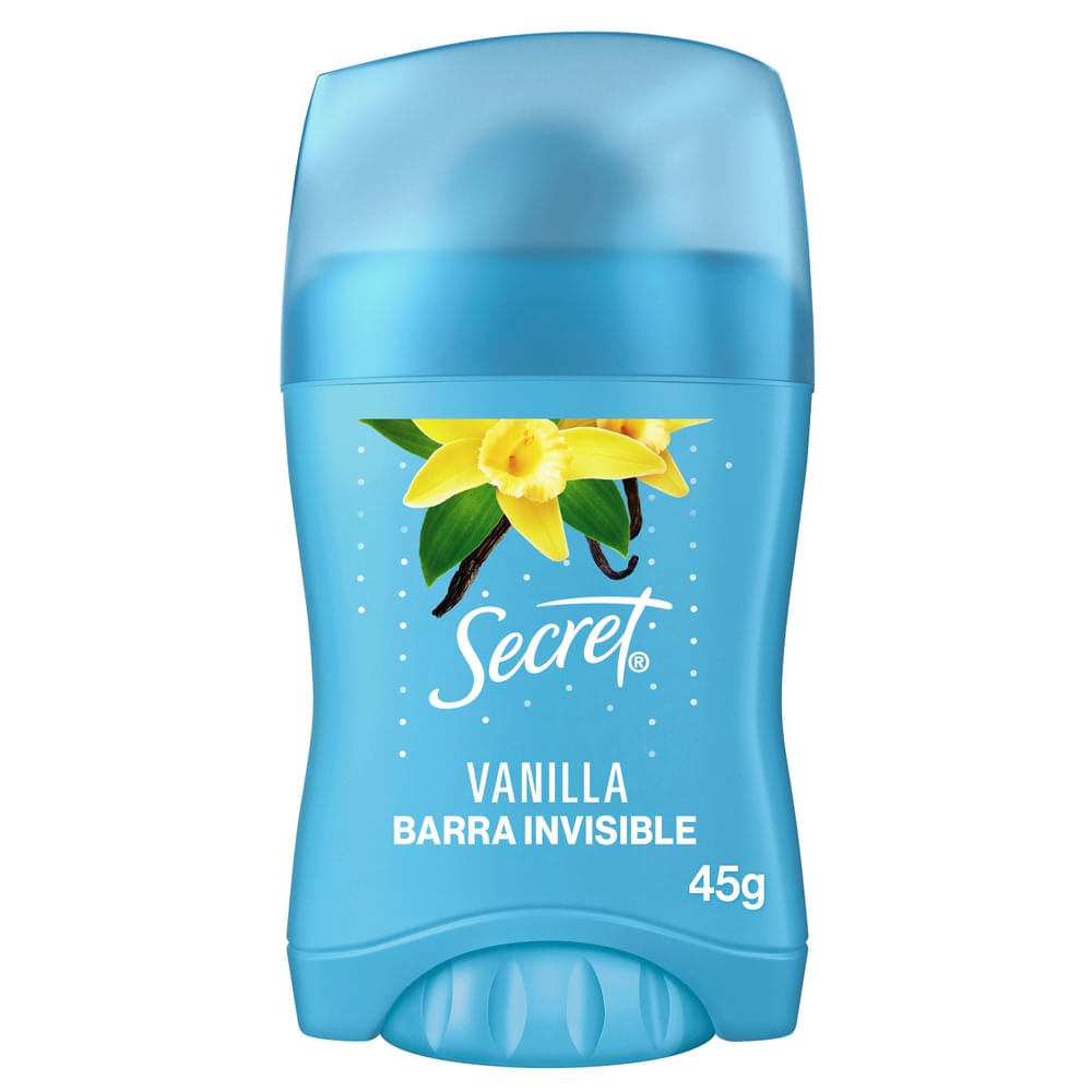 Antitranspirante para Mujer en Barra SECRET Vanilla Frasco 45g Antitranspirante para Mujer en Barra SECRET Vanilla Frasco 45g