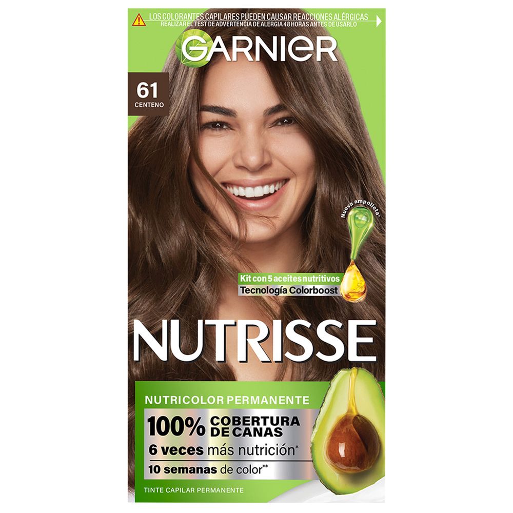 Tinte para Cabello GARNIER Nutrisse 61 Rubio Oscuro Caja 1un Tinte para Cabello GARNIER Nutrisse 61 Rubio Oscuro Caja 1un