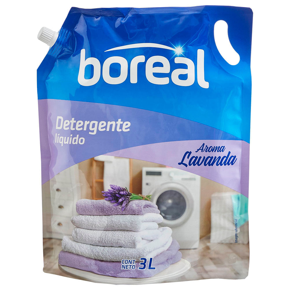 Detergente Líquido Lavanda BOREAL Doypack 3L Detergente Líquido Lavanda BOREAL Doypack 3L